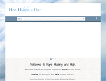 Tablet Screenshot of hopehealinghelp.com